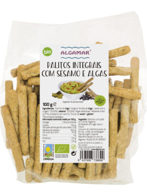 Palitos Integrais com Sésamo e Algas