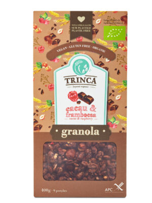 Granola de Cacau e Framboesa (s/ glúten)