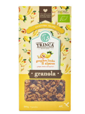 Granola de Gengibre, Limão e Alperce (s/ glúten)