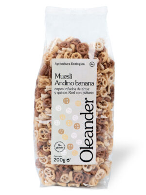 Muesli ANDINO Banana  (Arroz e Quinoa)  s/ Glúten | 200gr