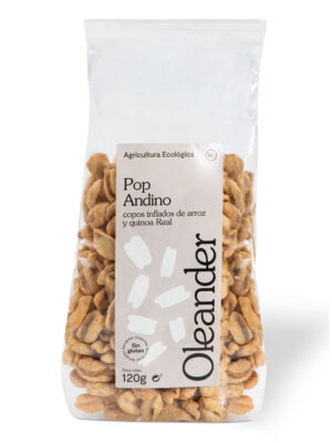 POP ANDINO (Cereais SEM GLUTEN), [arroz, quinoa e açúcar de cana integral)120gr