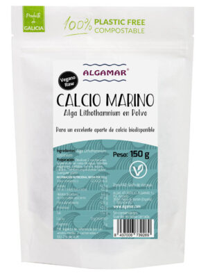 Cálcio Marinho em pó (alga Lithothamnium) | 150gr